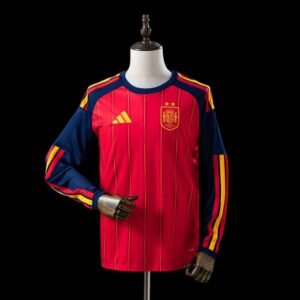 Espagne Maillot Manches Longues 2 Étoile ⭐⭐ Domicile 26/27